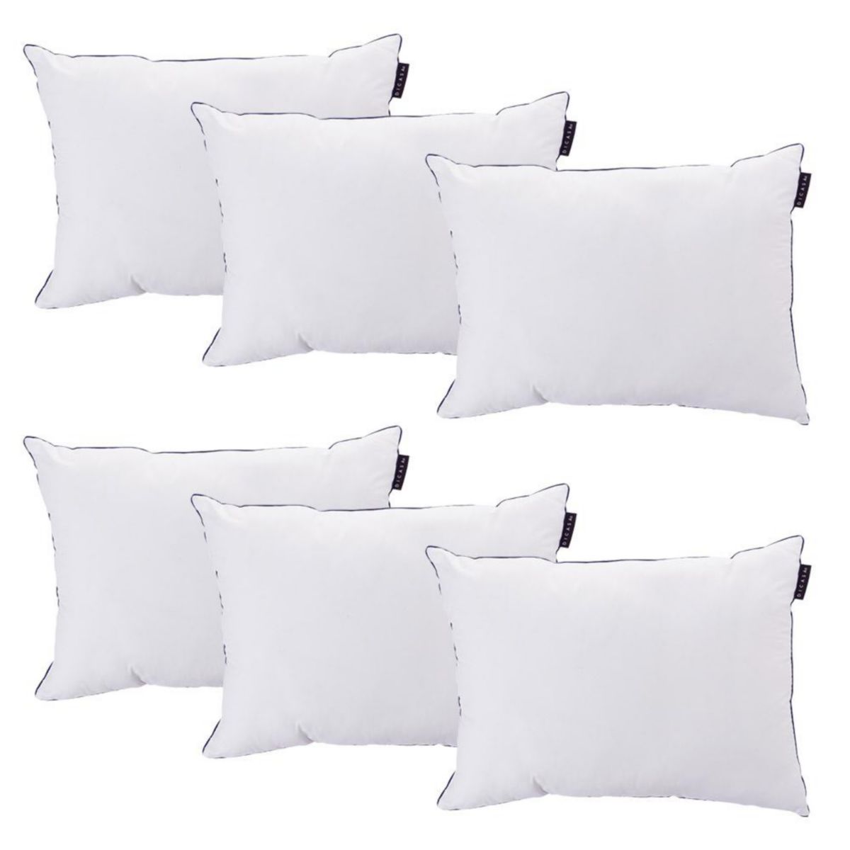 Almohada Dicasa One Pack De 6 Blanca
