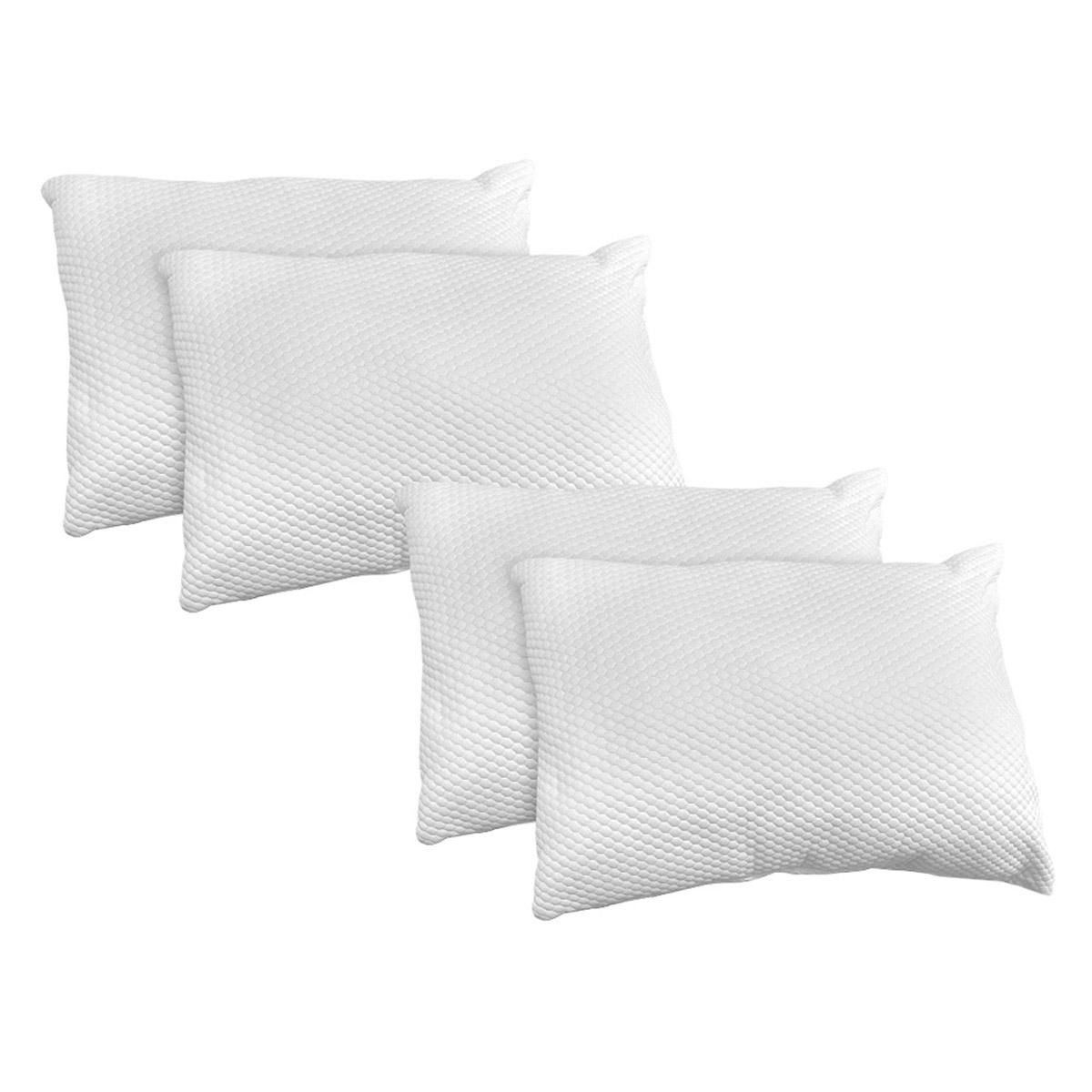 Almohada Spring Air Frosty Pack De 4 Blanco Panal