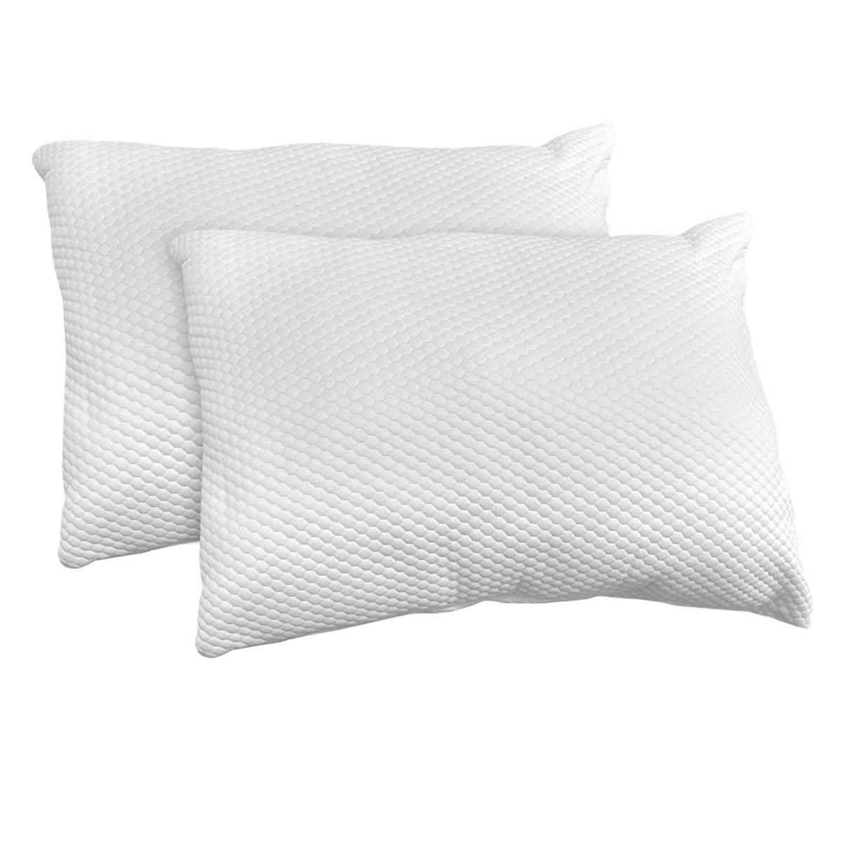 Almohada Spring Air Frosty Pack De 2 Blanco Panal