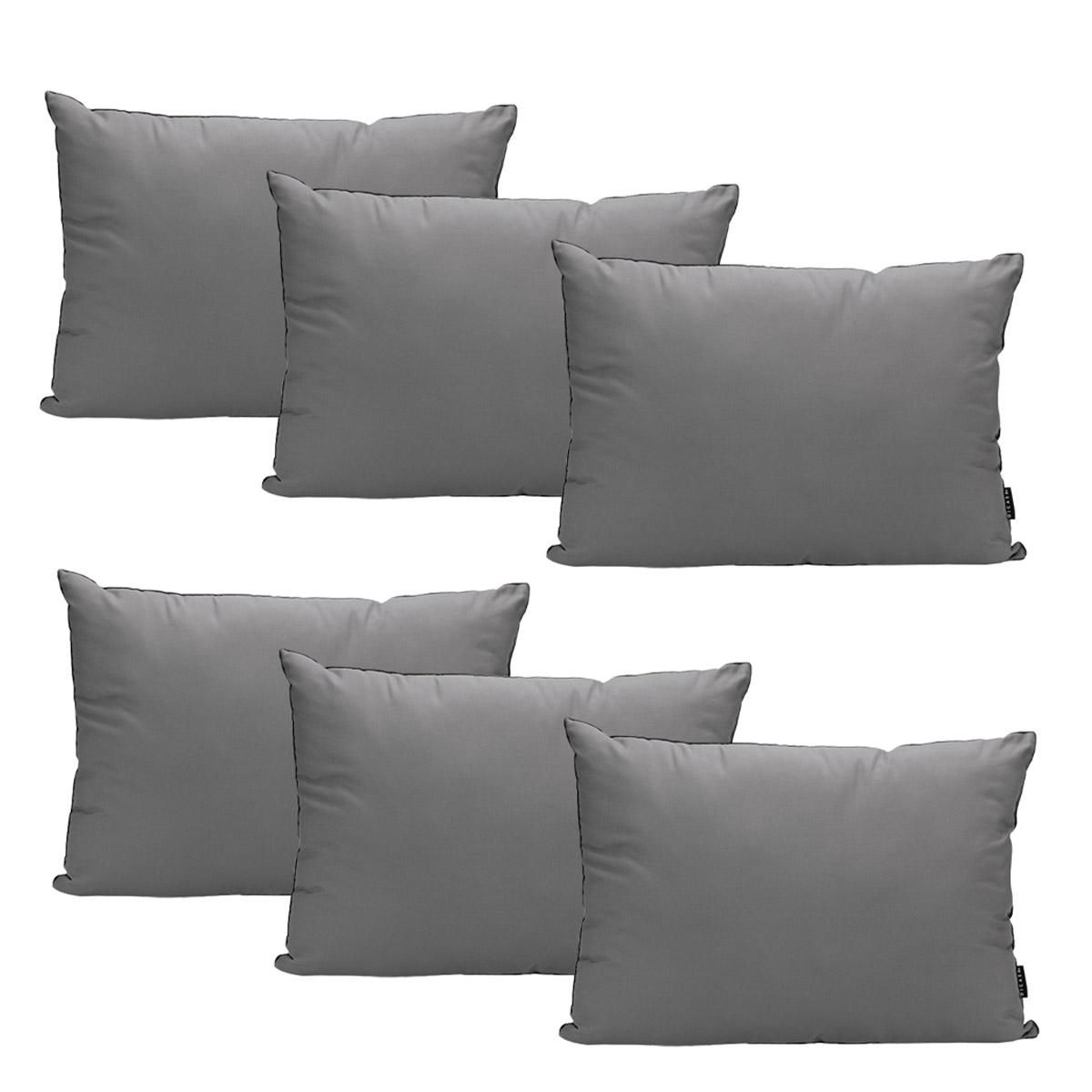 Almohada Dicasa 2-Pack Pack De 3 (6 Almohadas) Gris