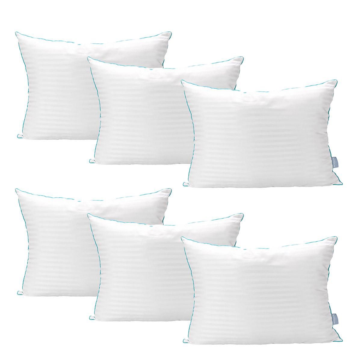 Almohada Royal Twin 2-Pack Pack De 3 (6 Almohadas) Blanco Rayas