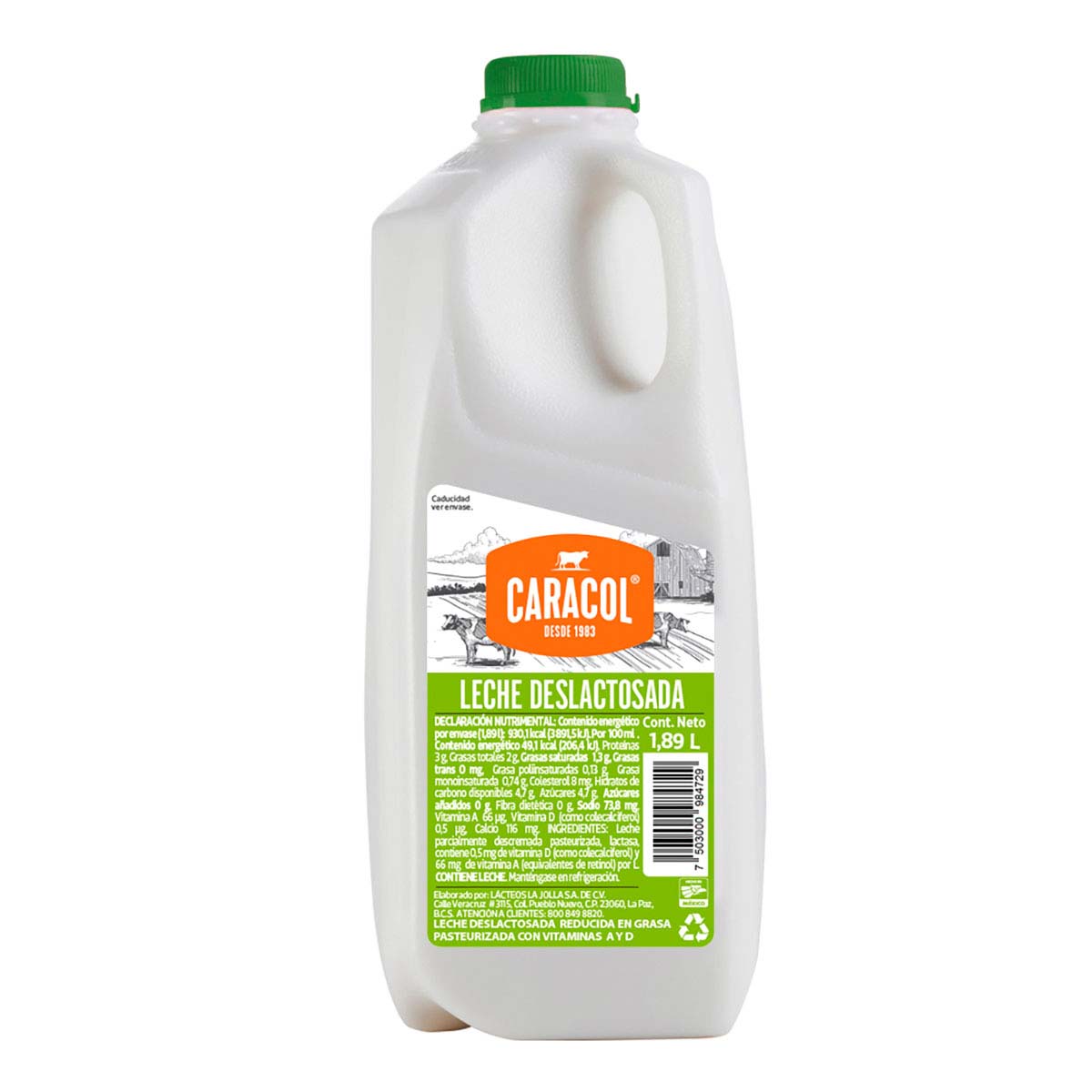 Leche Deslactosada 1.89L