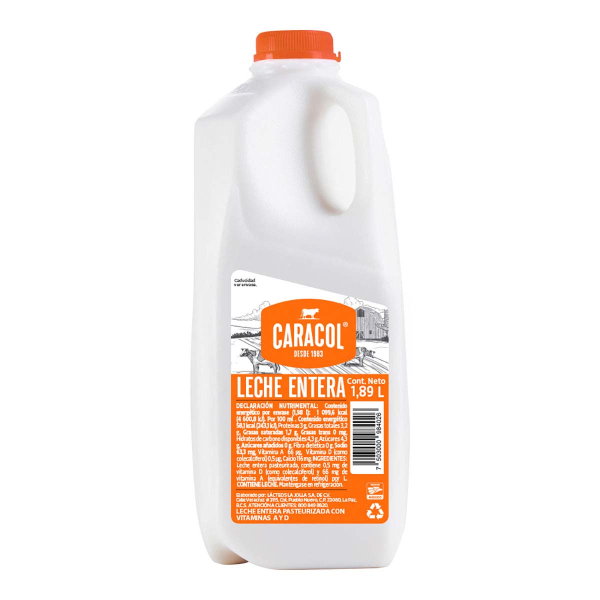 Leche Entera 1.89L