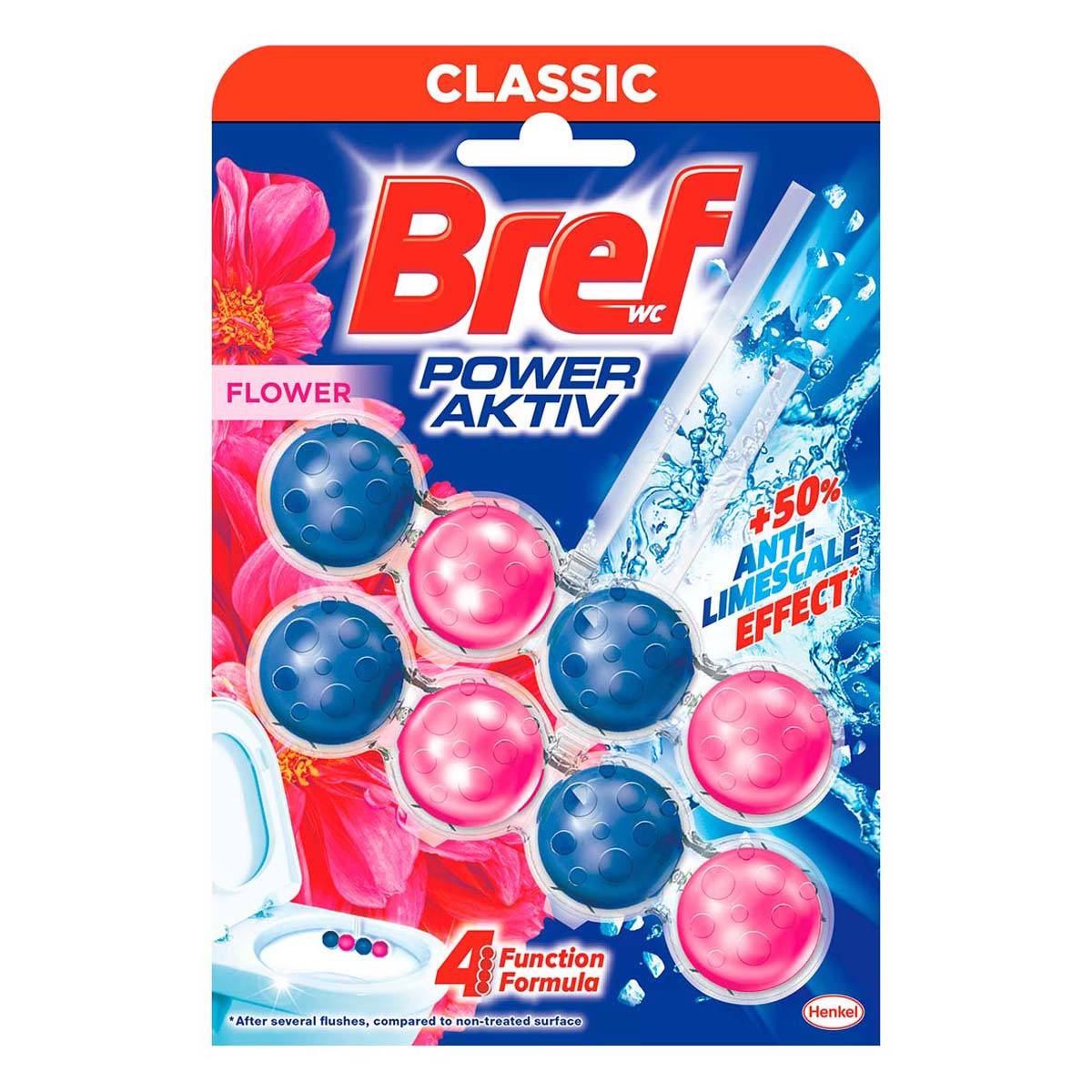 Canastilla Para Baño Bref Wc Poder Activo Floral 100g