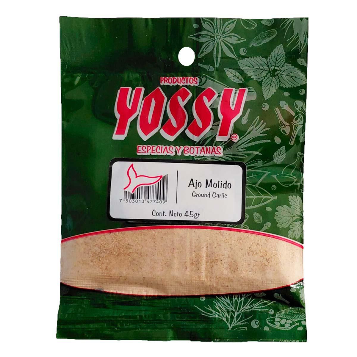 Ajo En Polvo Yossy Concentrado 45g