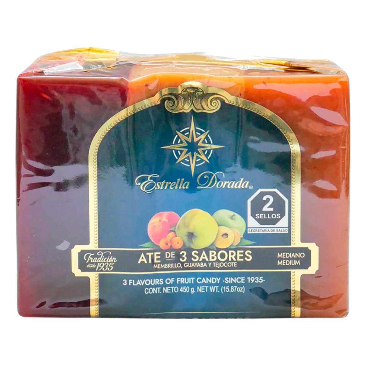 Ate Estrella Dorada Barra 3 Sabores 450g