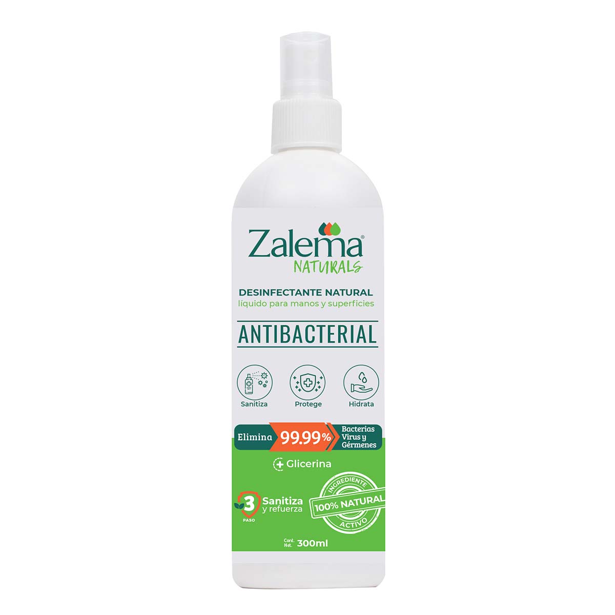Desinfectante En Spray Zalema Naturals 300ml