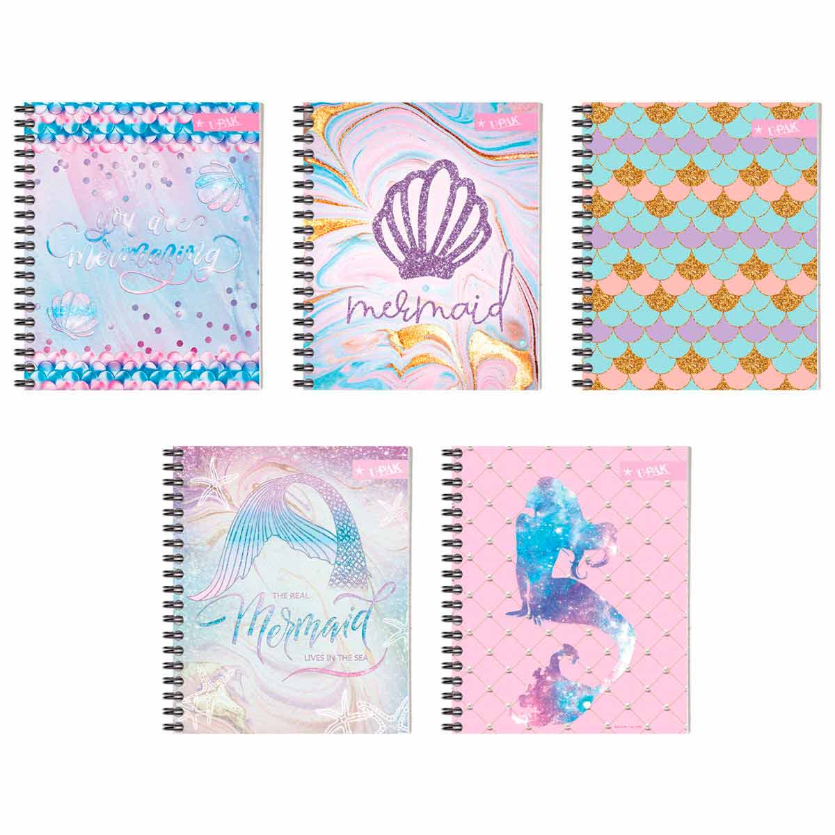 Cuaderno Combate 90 Hojas Marca Upak Interior Raya Sirenas