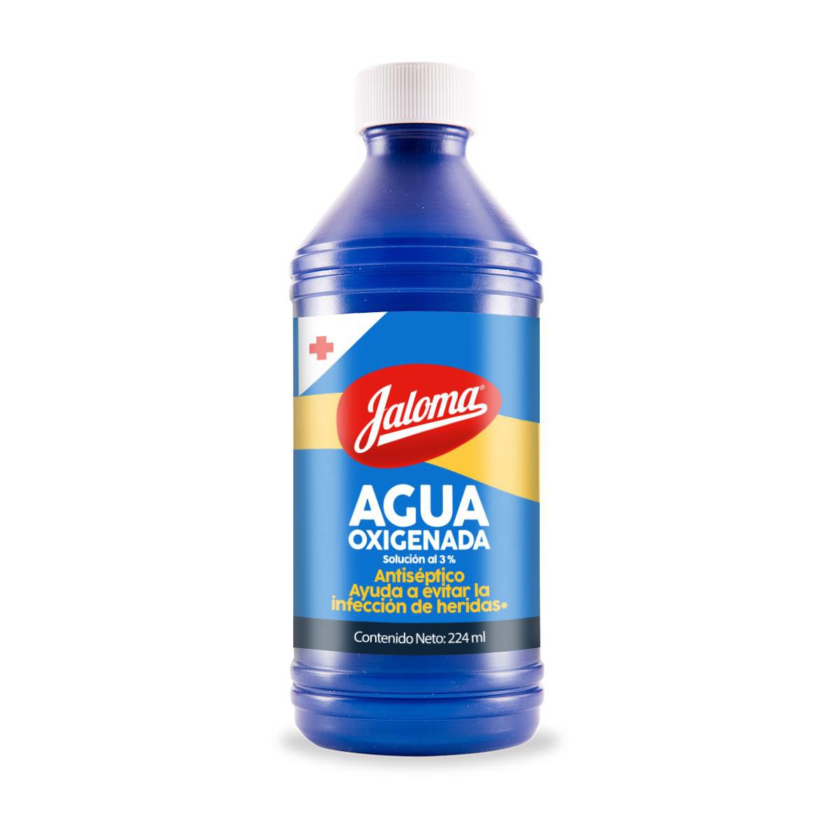 Agua Oxigenada Jaloma Solución al 3%, 224ml