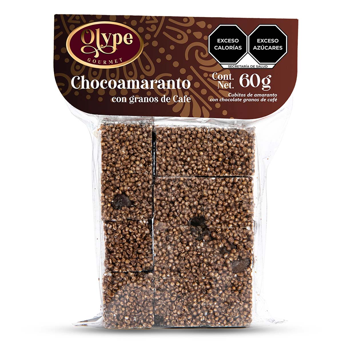 Amaranto De Chocolate Con Granos De Café Olype Gourmet 60g