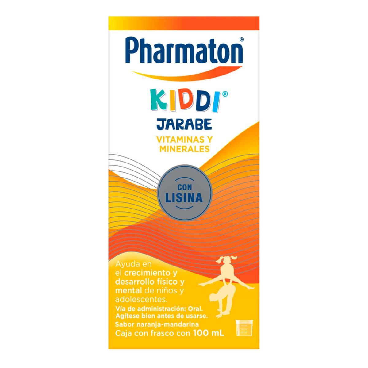 Pharmaton Kiddi Jarabe Multivitamínico para Niños Naranja-Mandarina 100ml