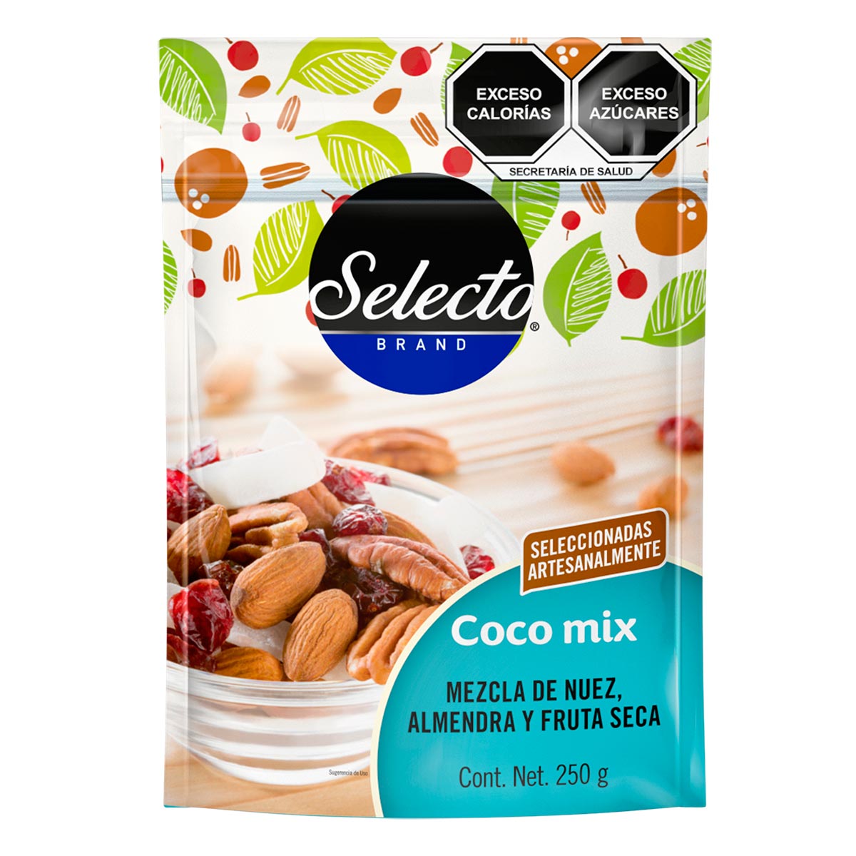 Almendra, Pecana, Arandano, Coco Selecto Brand 250g