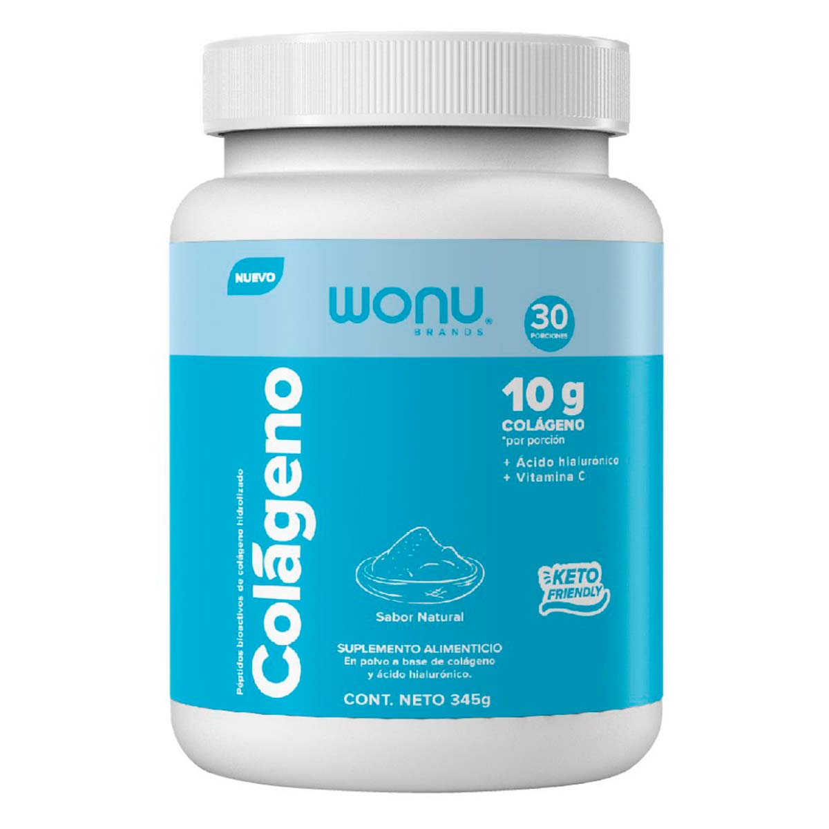 Colágeno Hidrolizado Wonu Natural 345g