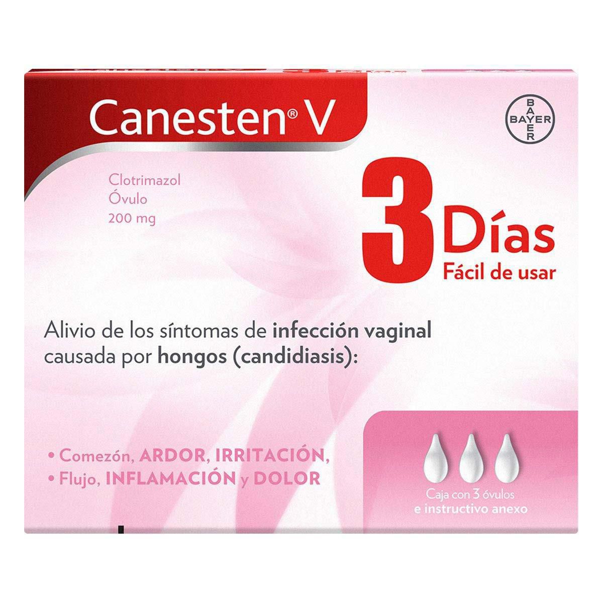 Canesten V Infecciones Vaginales Clotrimazol 3 Óvulos