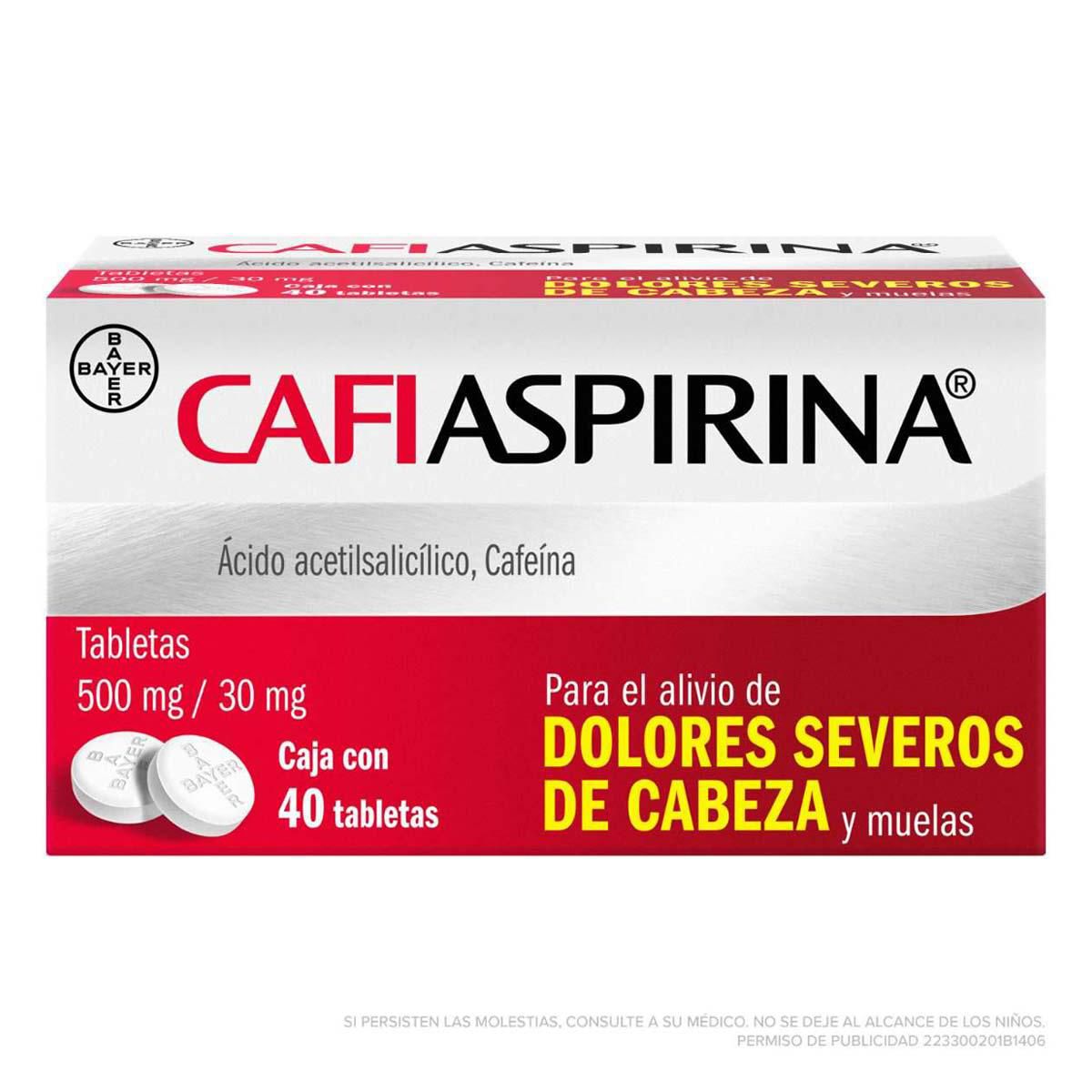 Cafiaspirina Analgesico 40 Tabletas 500mg