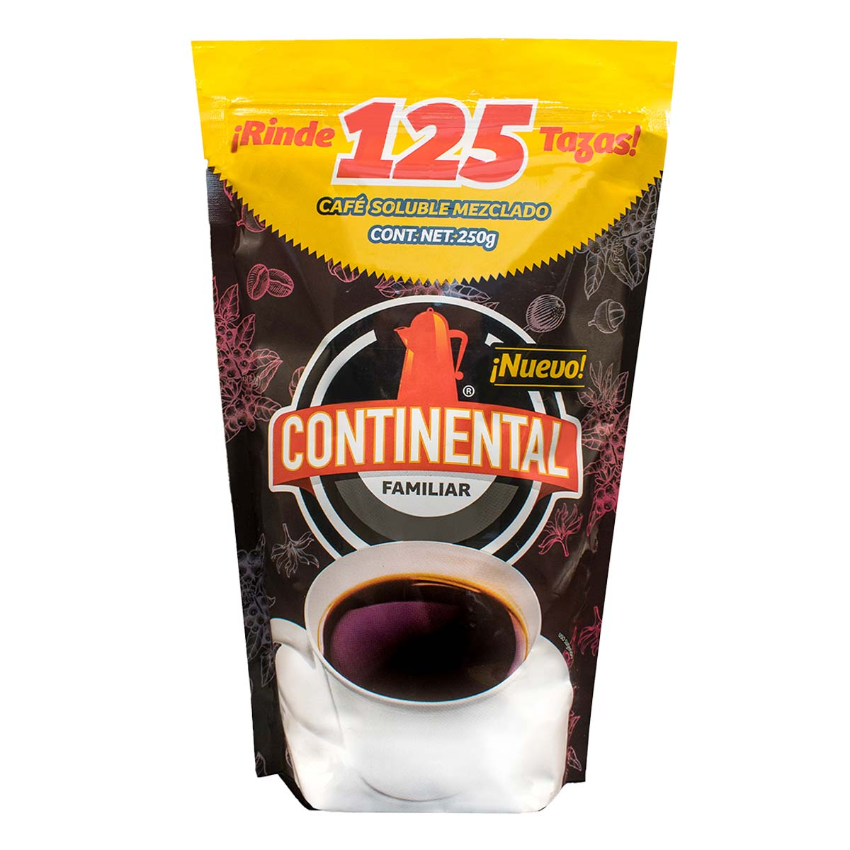 Cafe Negro Soluble Mezclado Continetal 250g