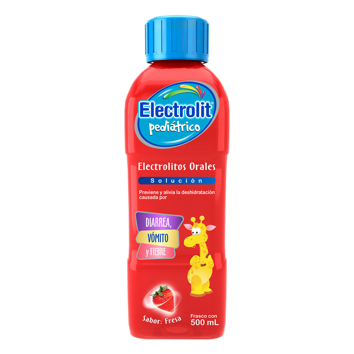 os Orales Solución Pediátrica Electrolit Pediátrico Sabor Fresa 500ml