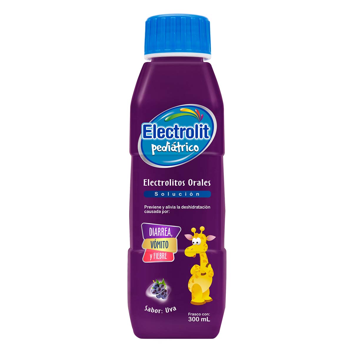os Orales Solución Pediátrica Electrolit Pediátrico Sabor Uva 300ml