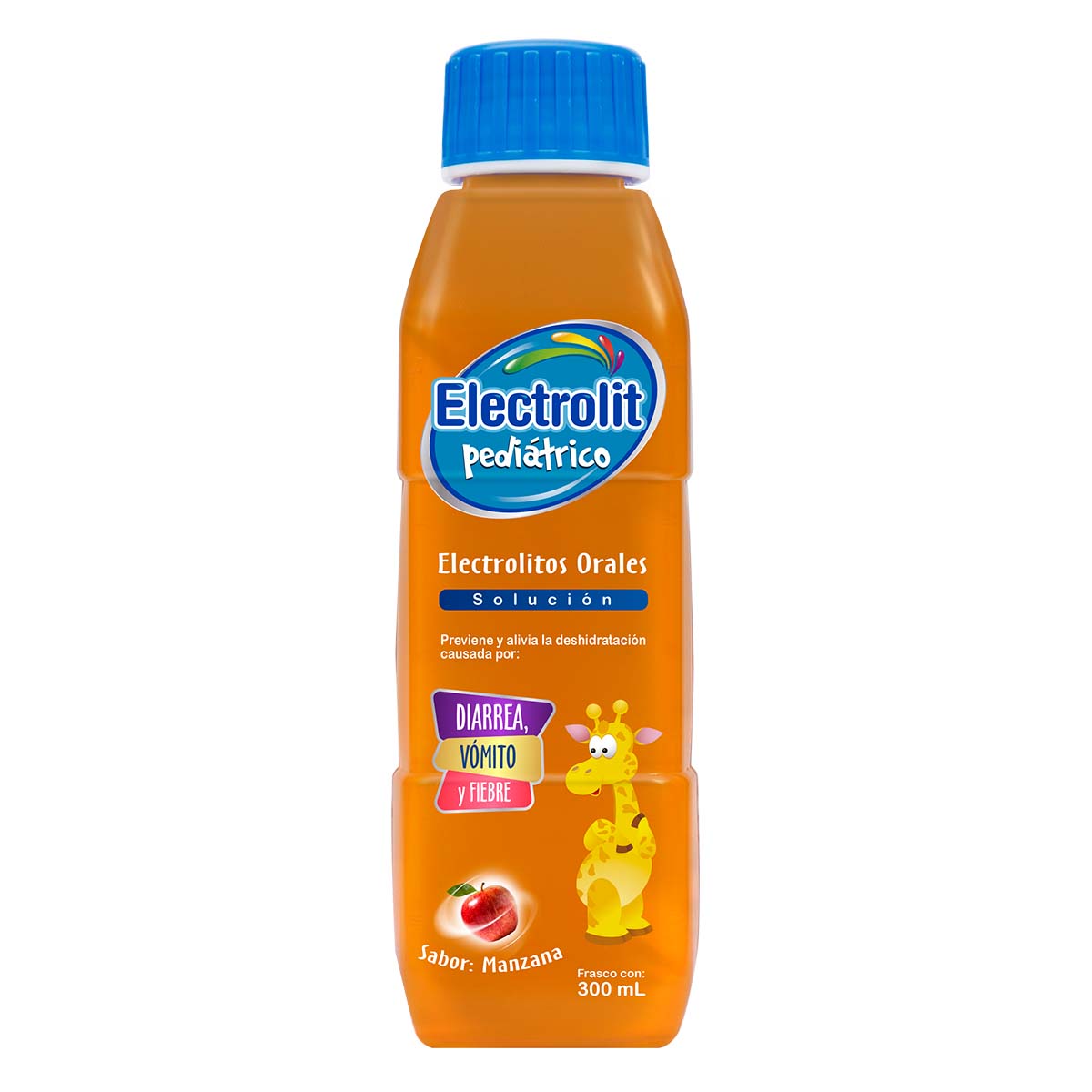 os Orales Solución Pediátrica Electrolit Pediátrico Sabor Manzana 300ml