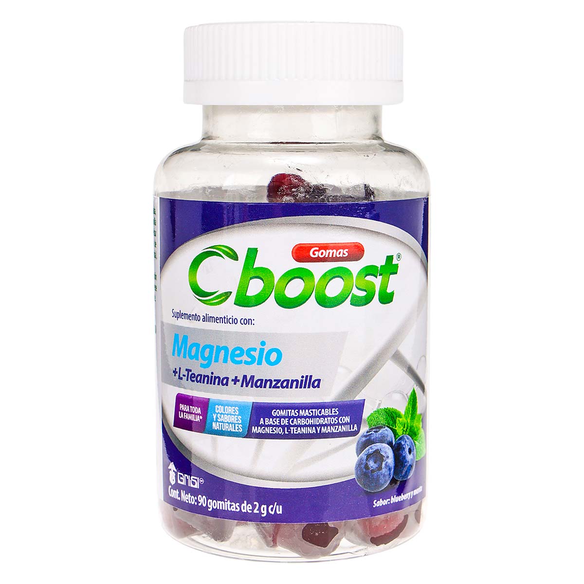 Gomitas C-Boost Magnesio L-Teanina Frasco con 90 Gomitas