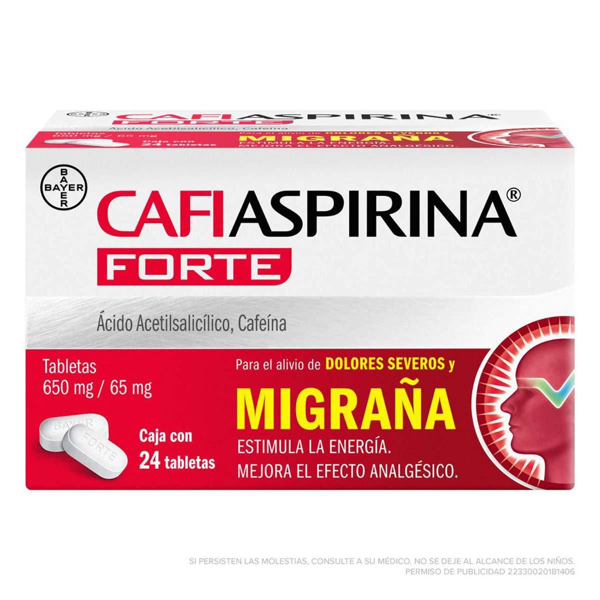 Cafiaspirina Forte Analgesico 24 Tabletas 650mg