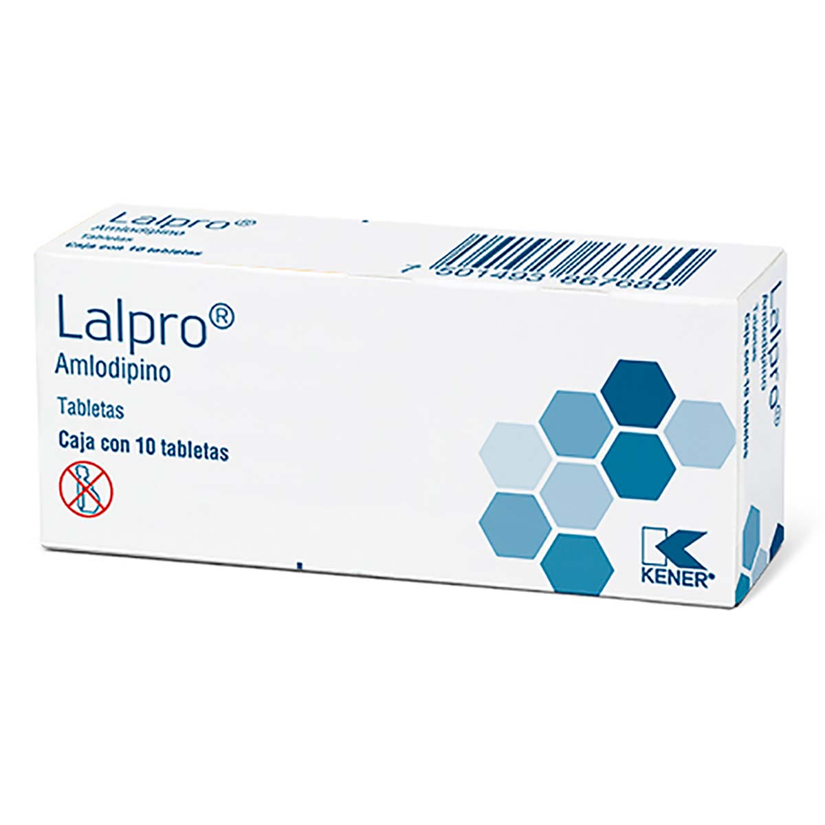 Tabletas Lalpro Amlodipino 5mg Caja con 10 Tabletas