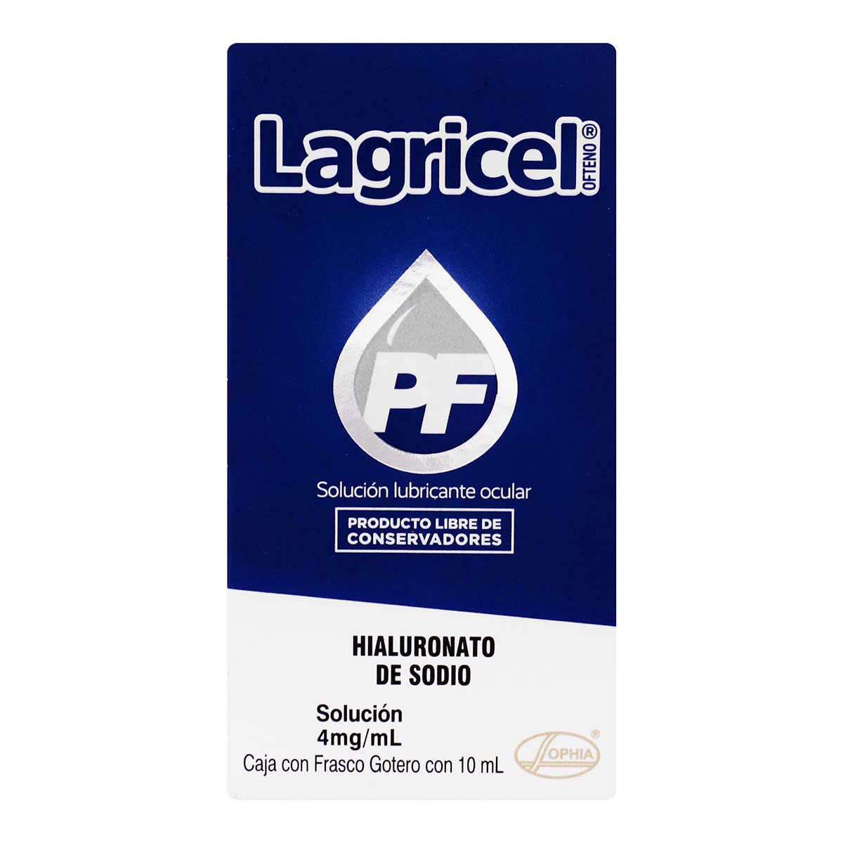 Solución Lubricante Ocular Lagricel 4mg/ml Frasco Gotero con 10ml