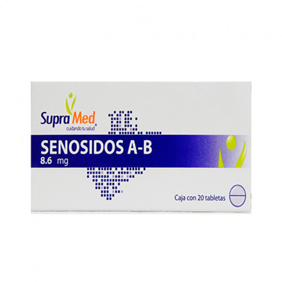 Tabletas SupraMed Senosidos A-B 8.6mg Caja con 20 Tabletas