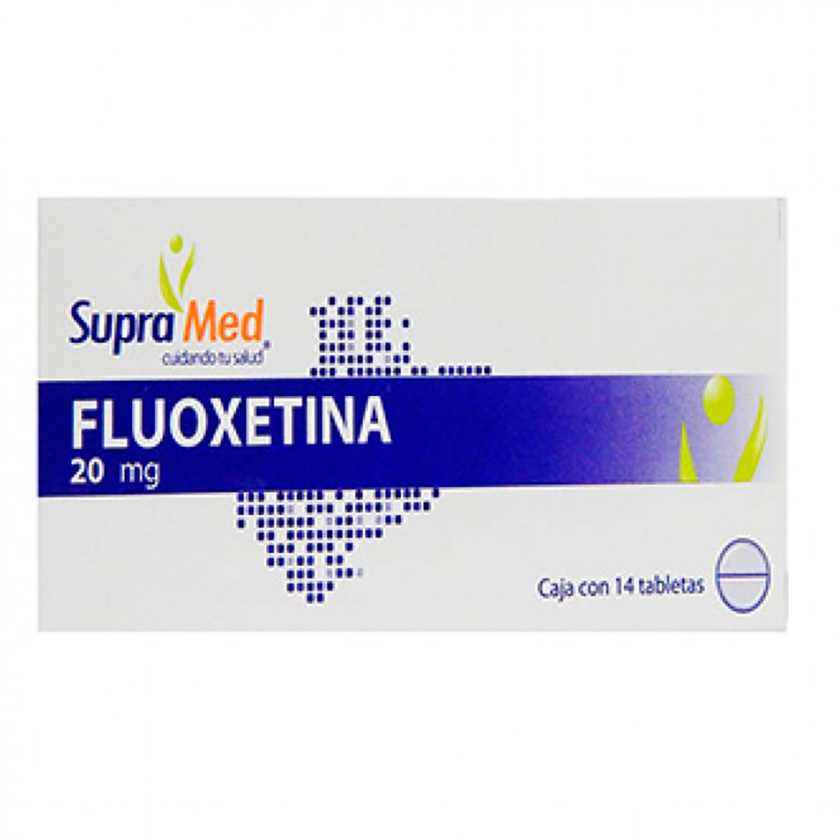 Tabletas SupraMed Fluoxetina 20mg Caja con 14 Tabletas