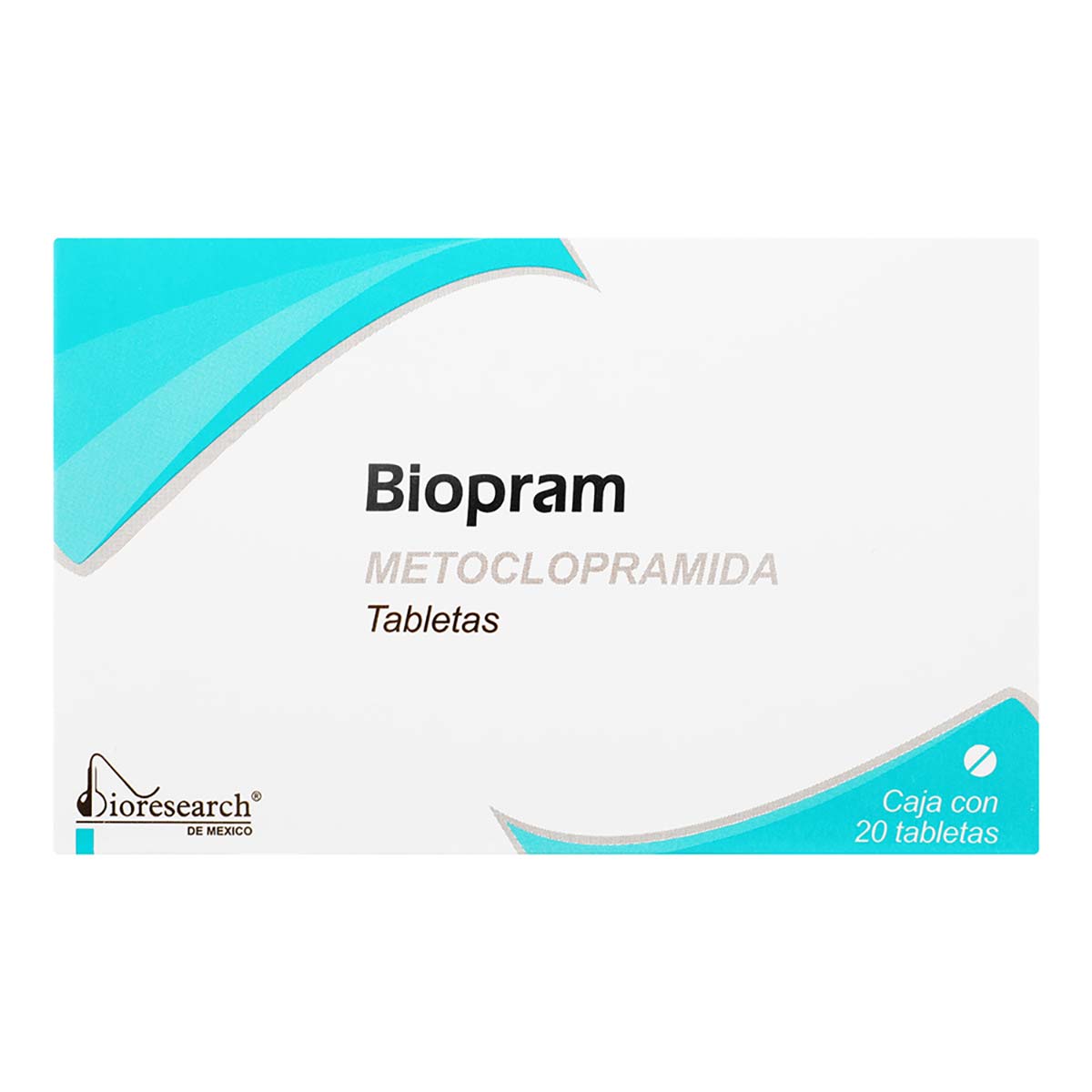 Tabletas Genéricas Metoclopramida 10mg Caja con 20 Tabletas
