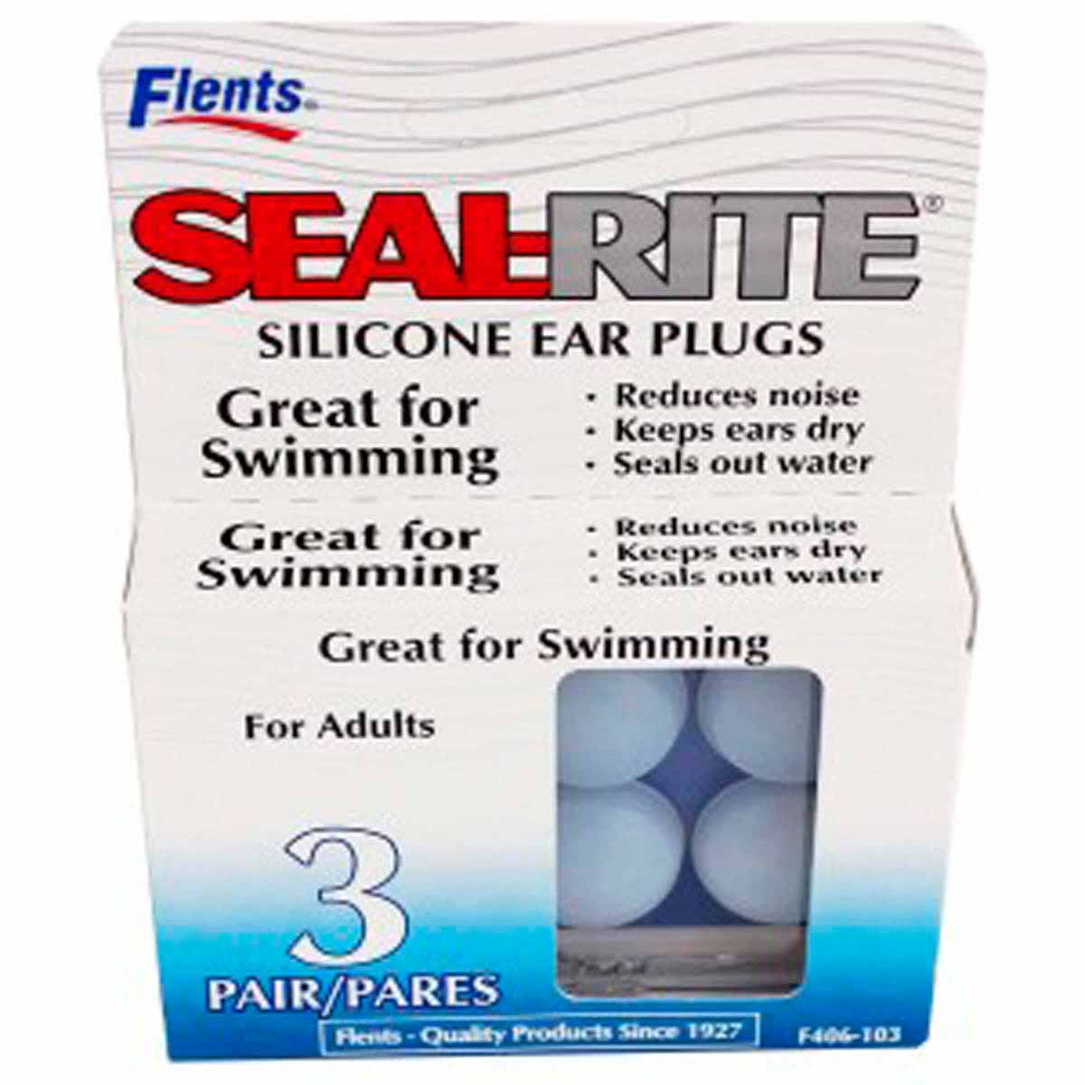 Tapones para Oídos Apothecary Flents Seal Rite para Natación 3 Pares