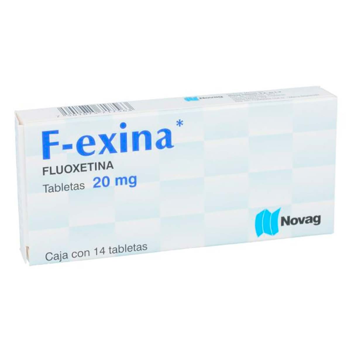 Tabletas Genéricas Fluoxetina 20mg Caja con 14 Tabletas