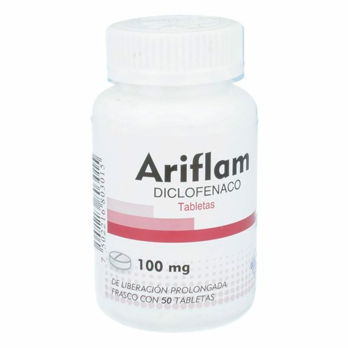Tabletas Genéricas Diclofenaco 100mg Frasco con 50 Tabletas