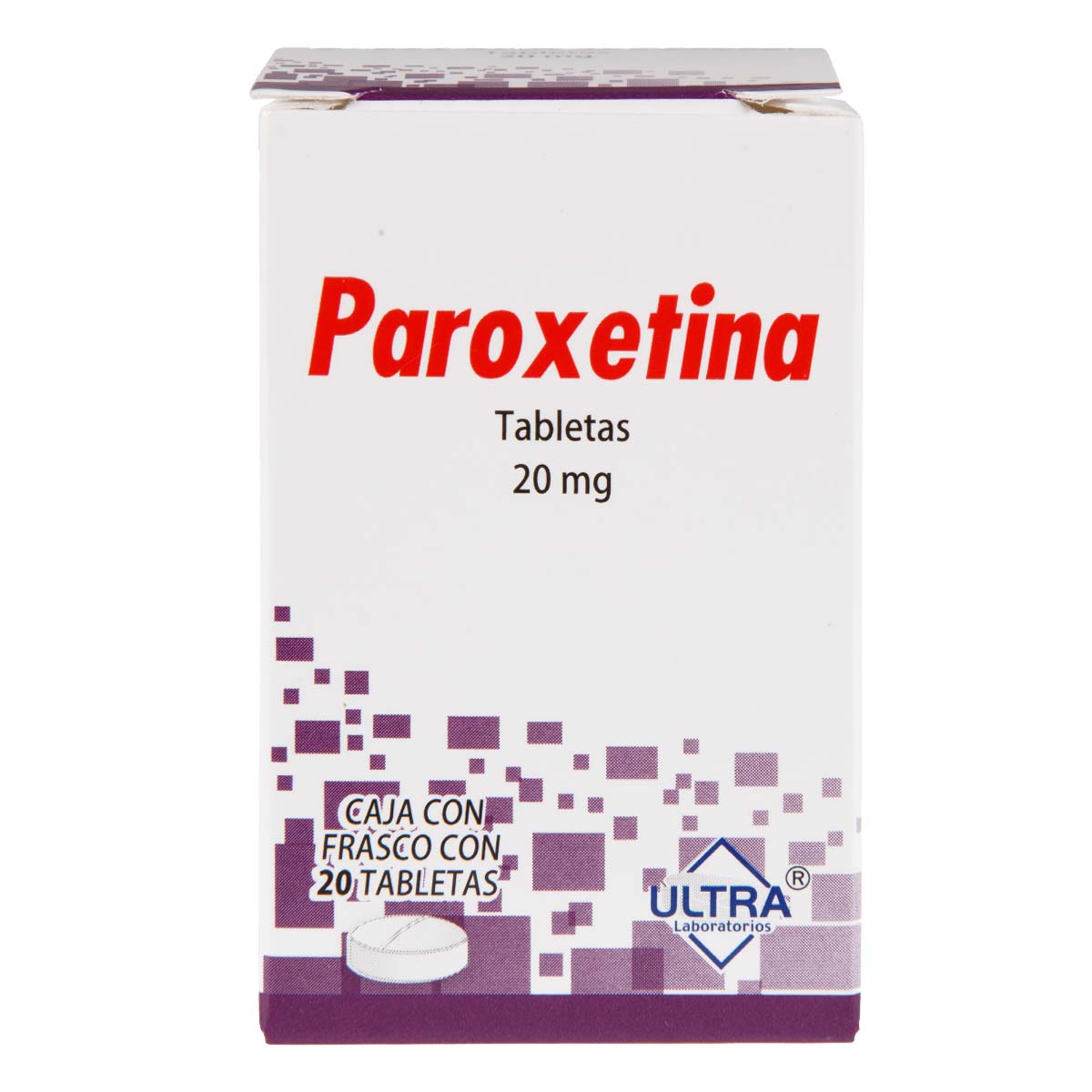 Tabletas Paroxetina Lgen 20mg 20 Tabletas