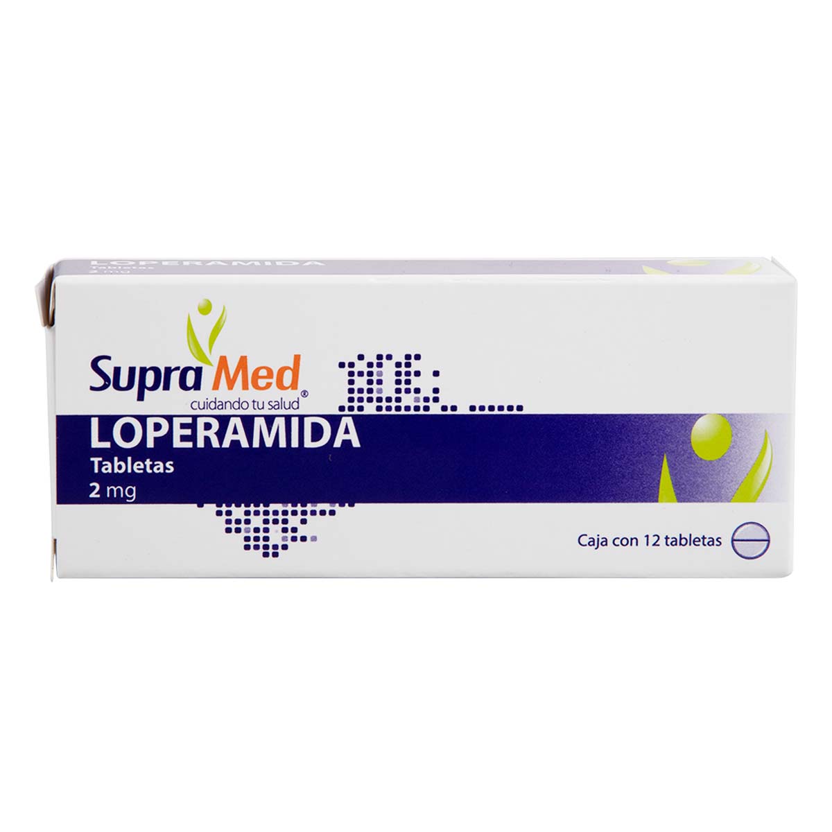 Tabletas Loperamida Supramed 2 Mg Caja con 12 Tabletas
