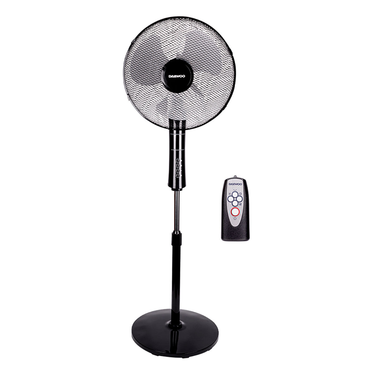 Ventilador De Pedestal Daewoo 16 Pulgadas 3 Velocidades 45w Negro Di-1689axk