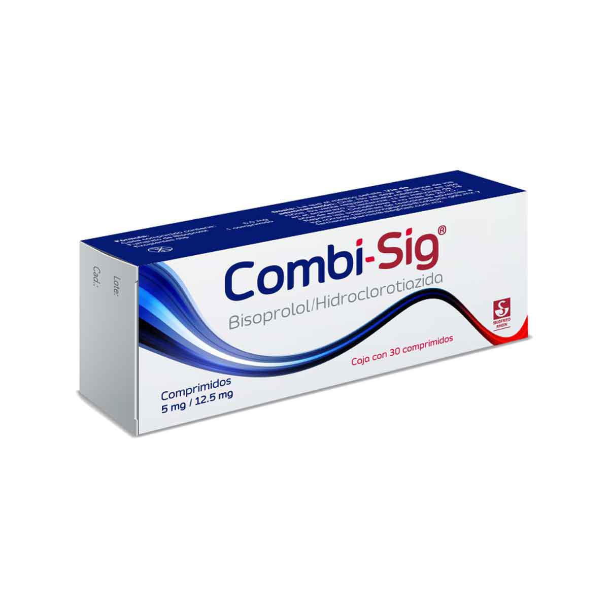 Combi-SIG 5mg / 12.5 mg - Caja con 30 comprimidos (Bisoprolol e Hidroclorotiazida)