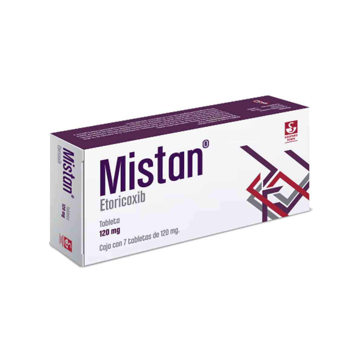 Mistan 120 mg - Caja con 7 tabletas (Etoricoxib)