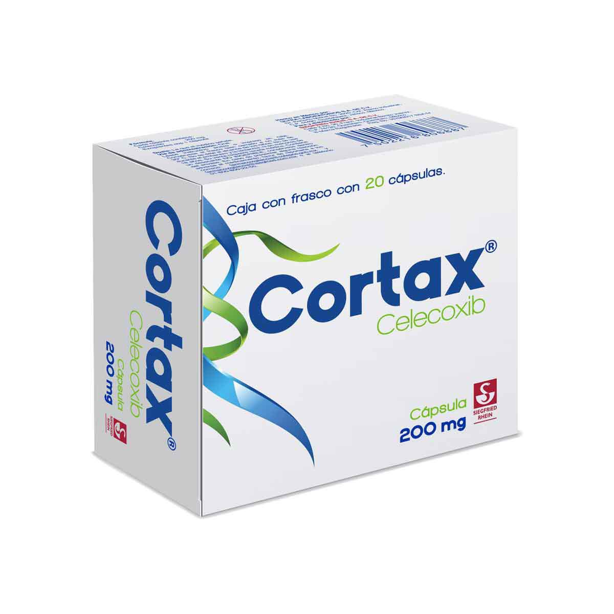 Cortax 200 mg - Caja con 20 cápsulas (Celecoxib)