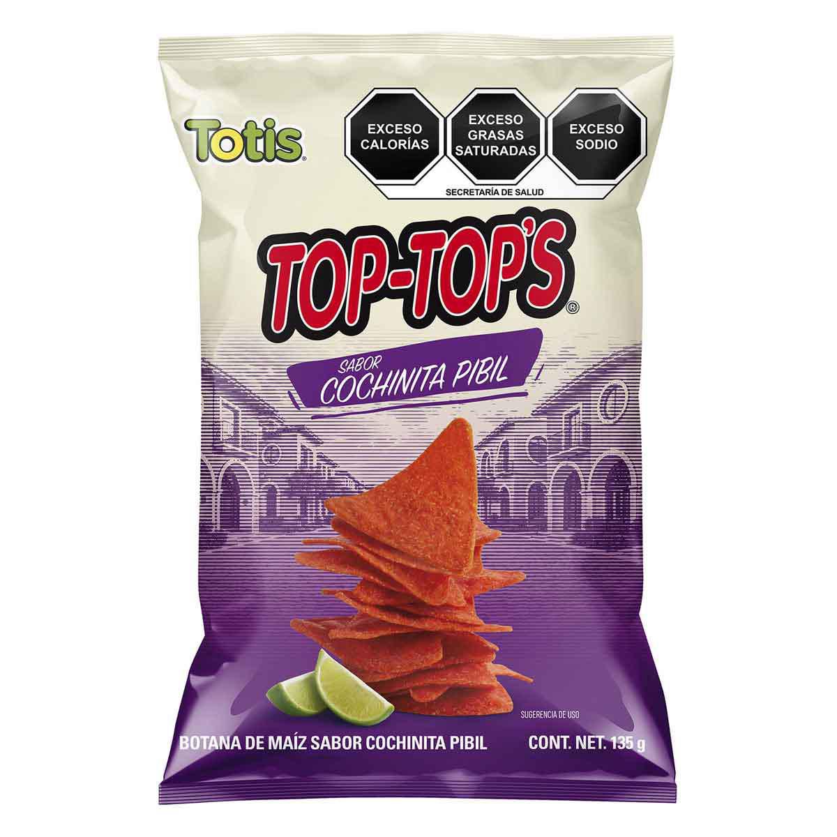 Botana Totis Top Tops Cochinita 135 Gr