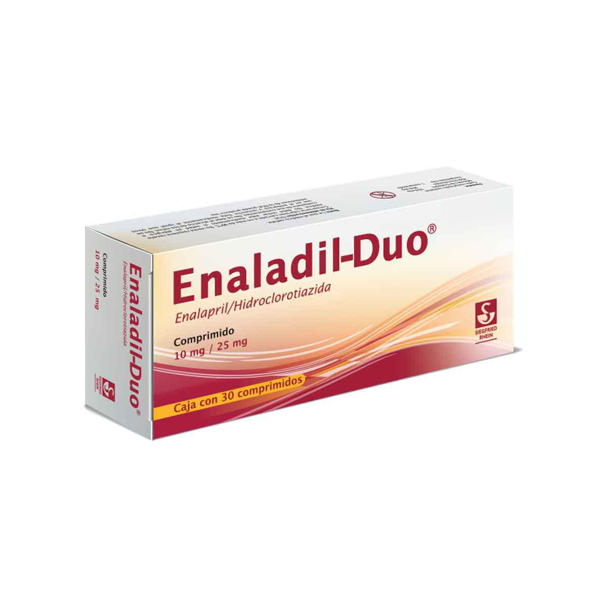 Enaladil Duo 10 mg / 25 mg - Caja con 30 comprimidos (Enalapril y Hidroclorotiazida)