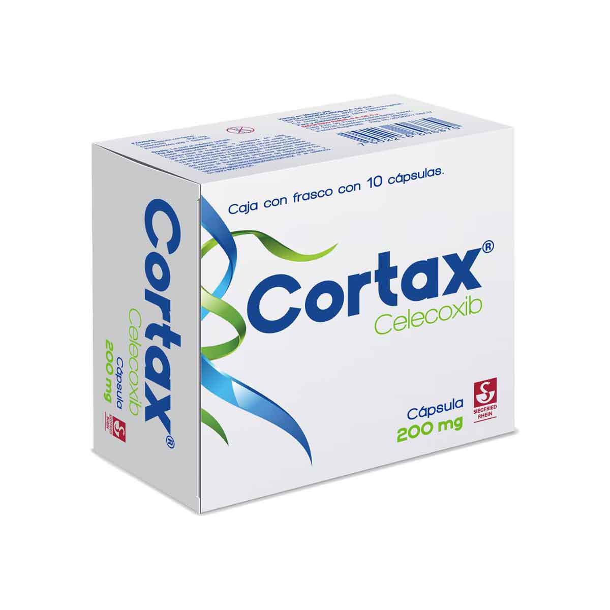 Cortax 200 mg - Caja con 10 cápsulas (Celecoxib)