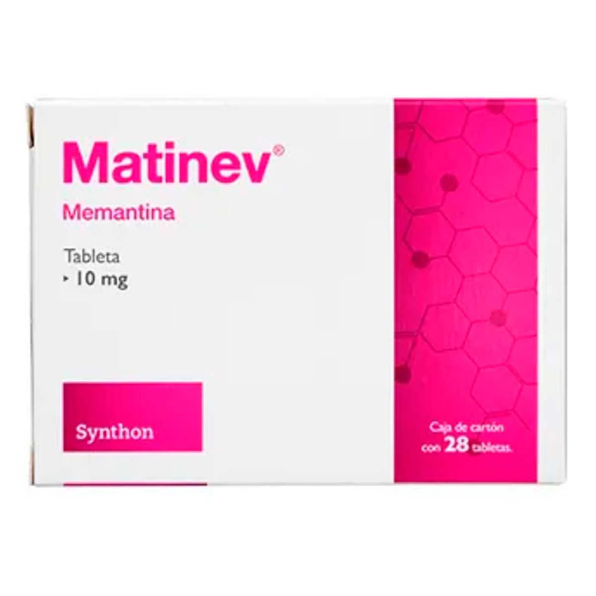 Tabletas Genéricas Memantina 10mg Caja con 28 Tabletas