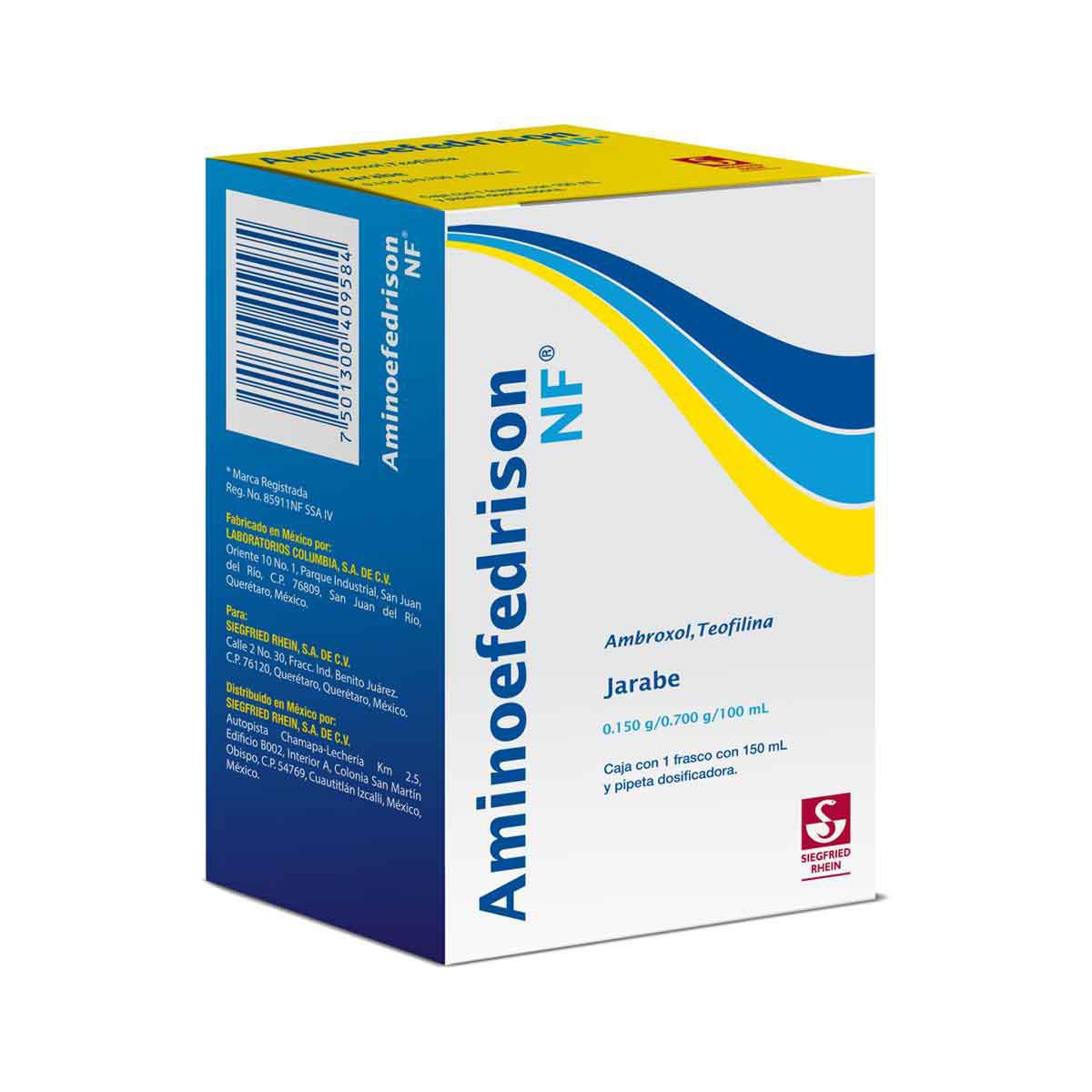 Aminoefedrison NF 150 ml - Jarabe (Teofilina y Ambroxol)
