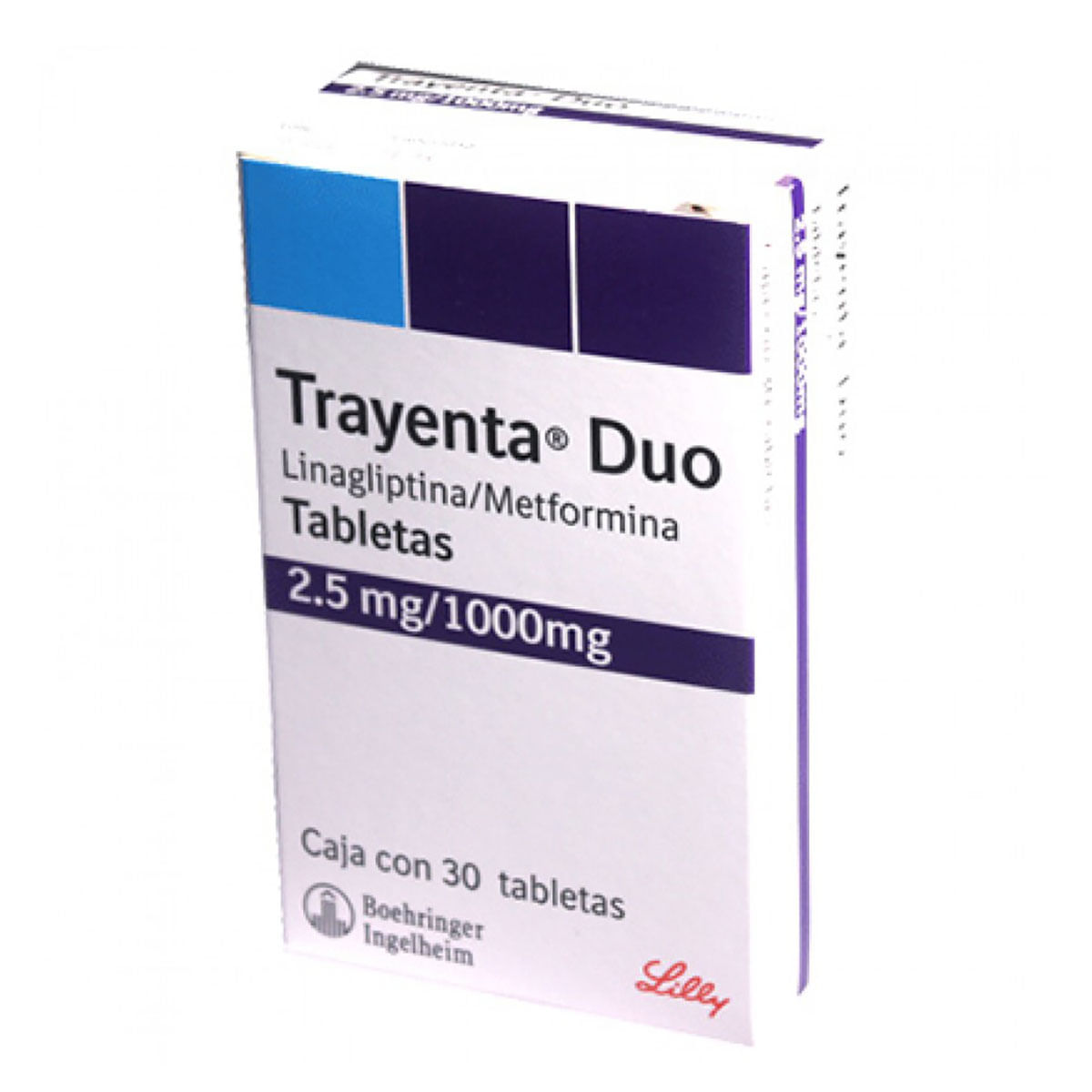 Tabletas Trayenta Duo 2.5mg/1000mg Caja con 60 Tabletas