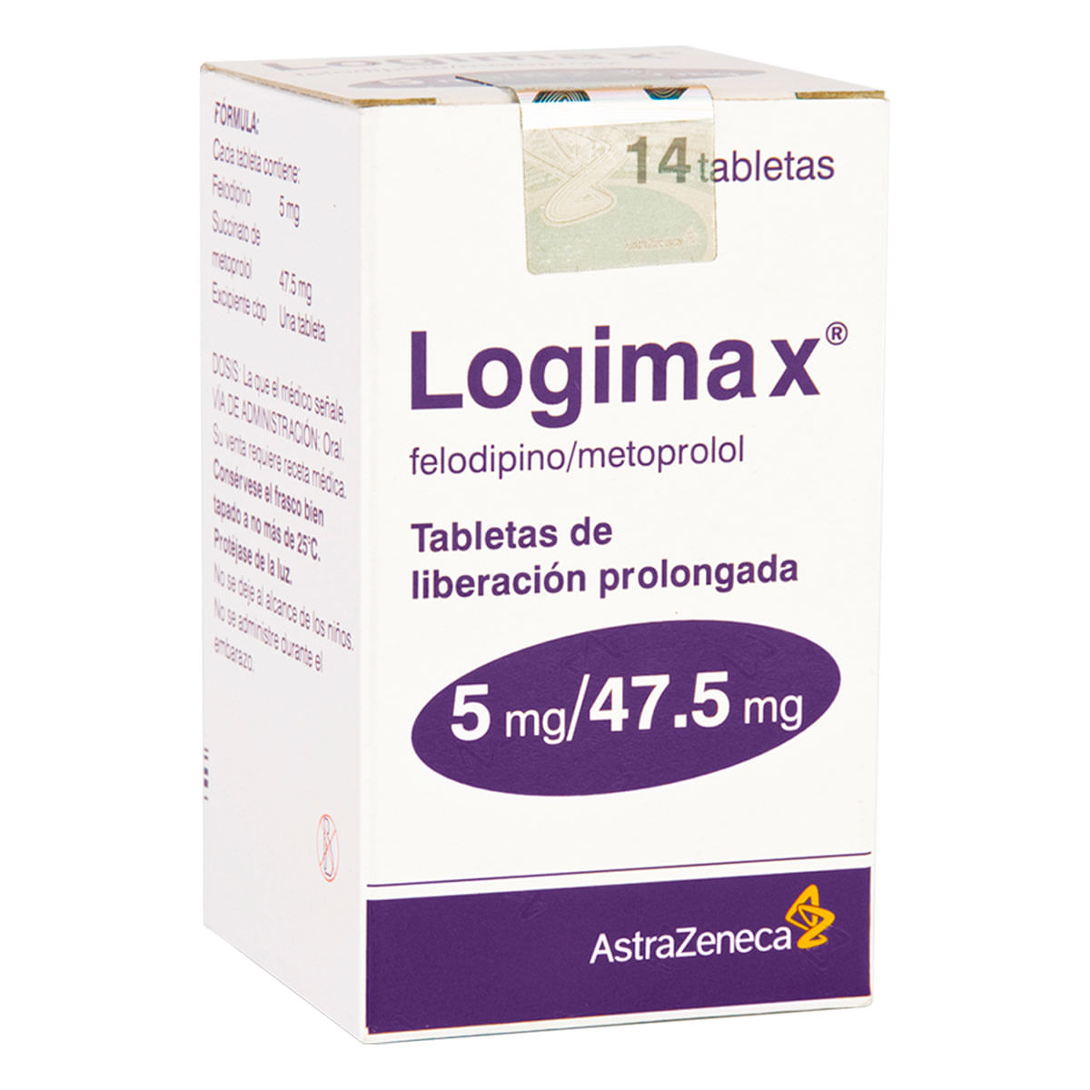 Tabletas Logimax 5mg/47.5mg Caja con 14 Tabletas