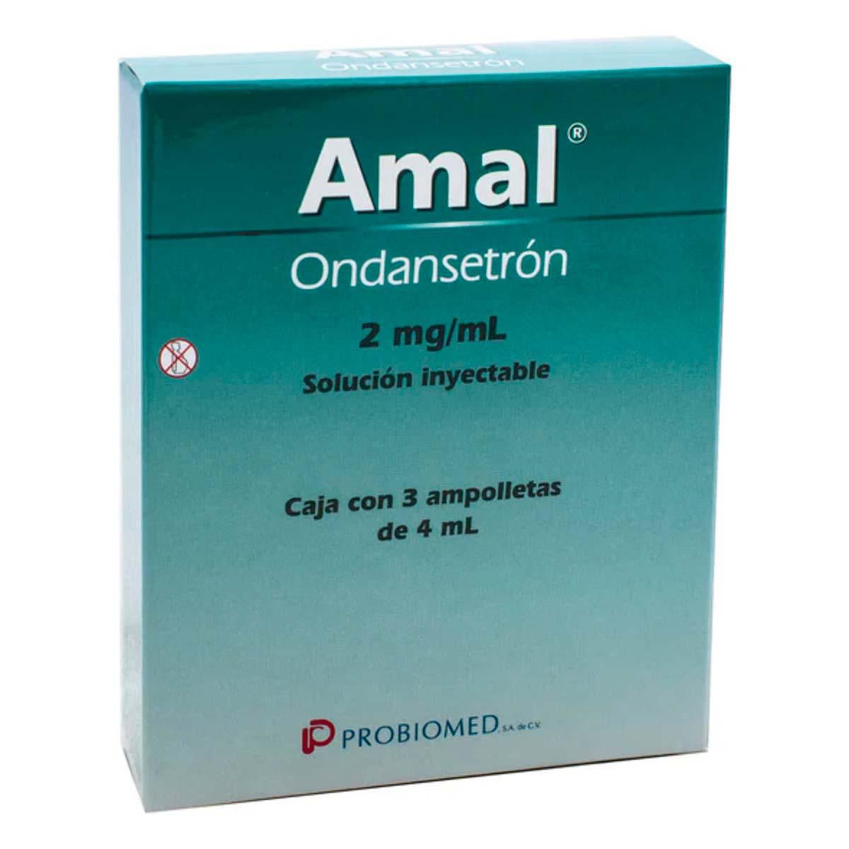 Solución Inyectable Amal 2mg Caja con 3 Ampolletas de 4ml