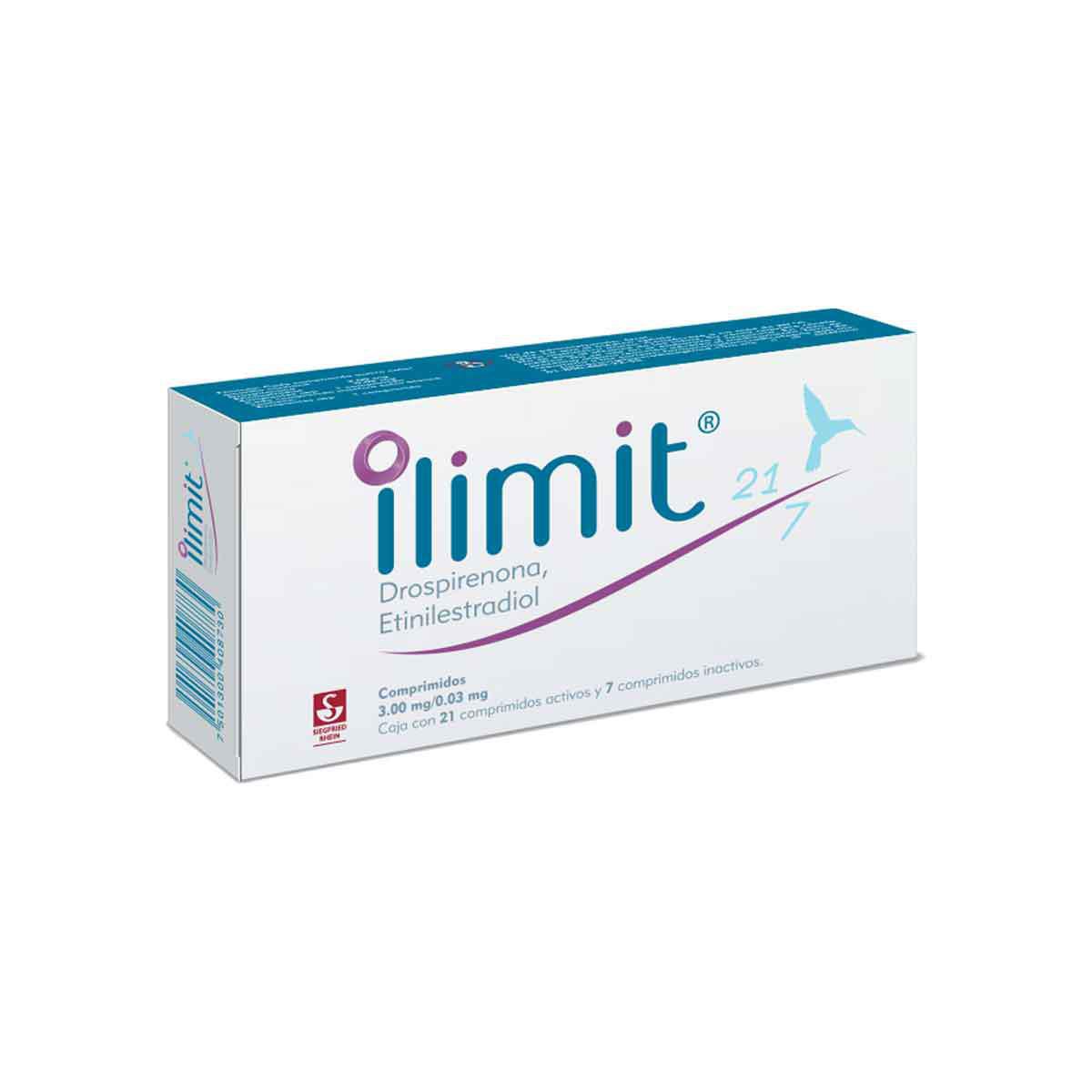 Ilimit 21/7 - Caja con 28 comprimidos (Drospirenona y Etinilestradiol)