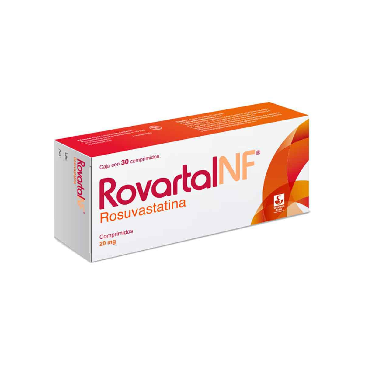 Rovartal NF 20 mg - Caja con 30 comprimidos (Rosuvastatina)