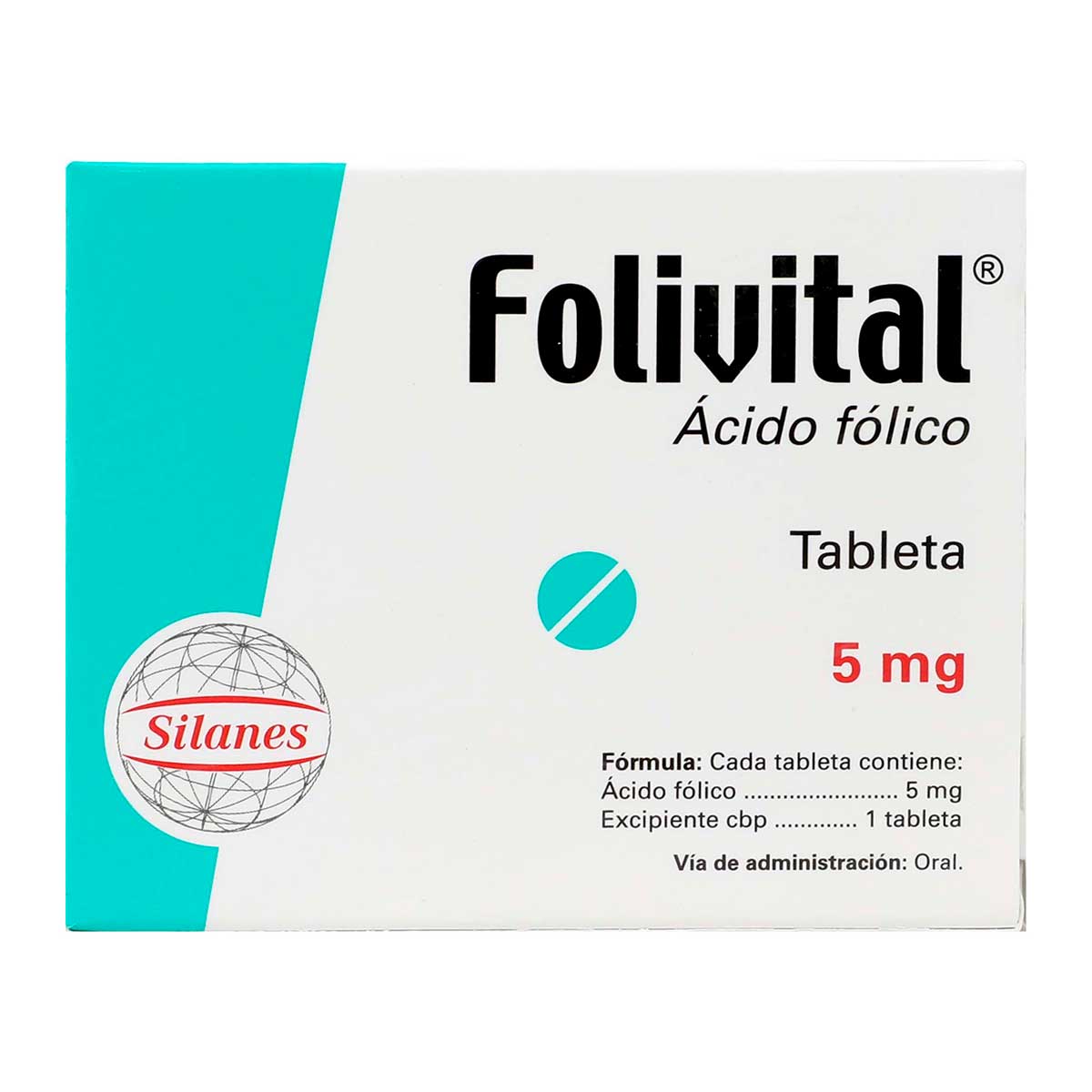 Ácido Fólico Folivital 30 Tabletas
